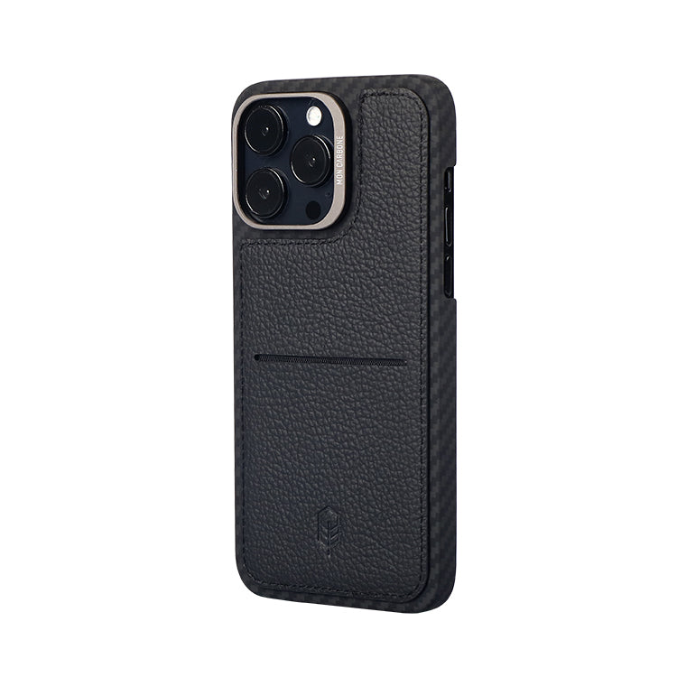 Italian Napa Leather Wallet Case For iPhone 14 – Black