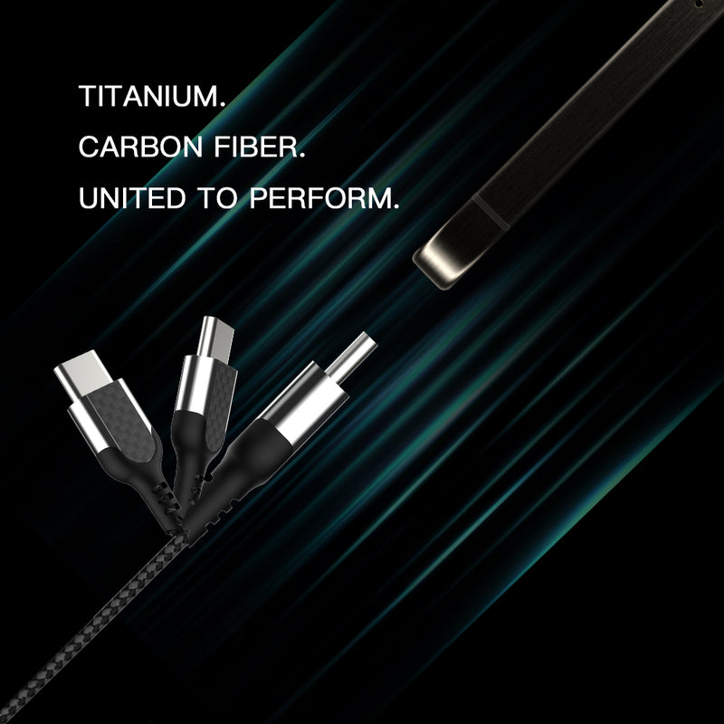 Carbon Fiber USB-C to USB-C Charging Cable Made for iPhone 15