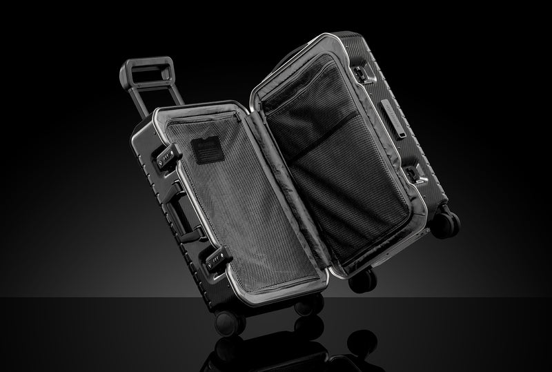 BLACKDIAMOND Carbon Fiber Luggage – Zipper Racing Green
