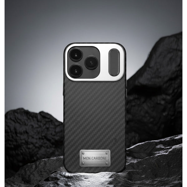 Kickstand Ballistic Fiber Magnetic iPhone 17 Pro/ Pro Max Case - Stealth Black