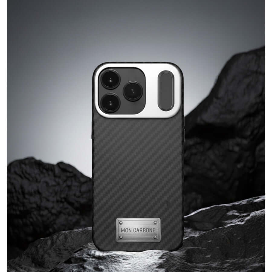 MON CARBONE カーボンファイバー iPhone 17 Pro用ケース iPhone 17