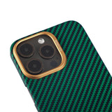 Matte Green Minimalist Ballistic Fiber Case for iPhone 15