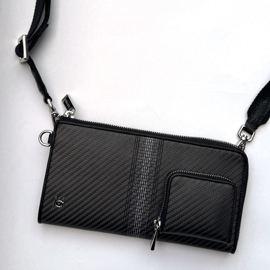 BlackLabel Embroidered Carbon Fiber Classic Wallet