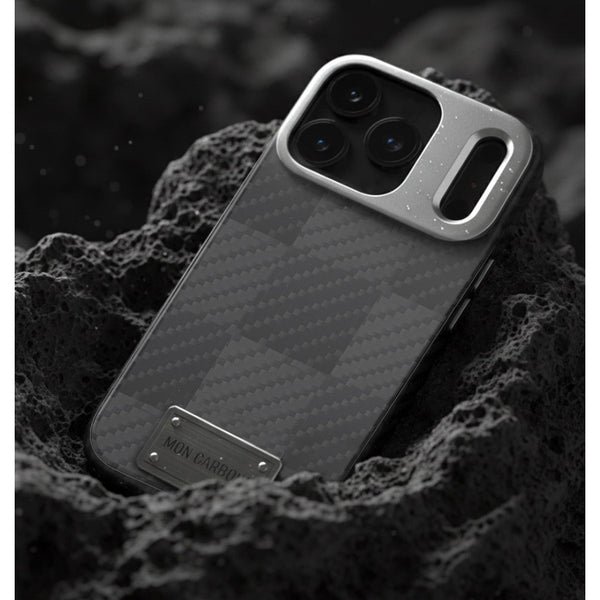 Kickstand Ballistic Fiber Magnetic iPhone 17 Pro/ Pro Max Case - Racing Black