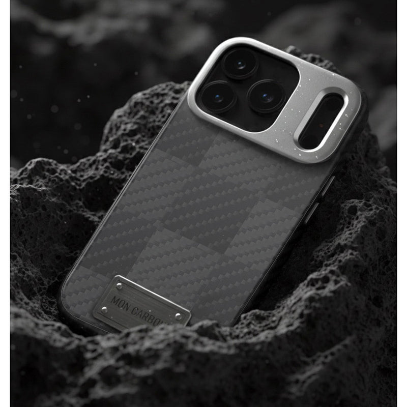 Kickstand Ballistic Fiber Magnetic iPhone 17 Pro/ Pro Max Case - Racing Black