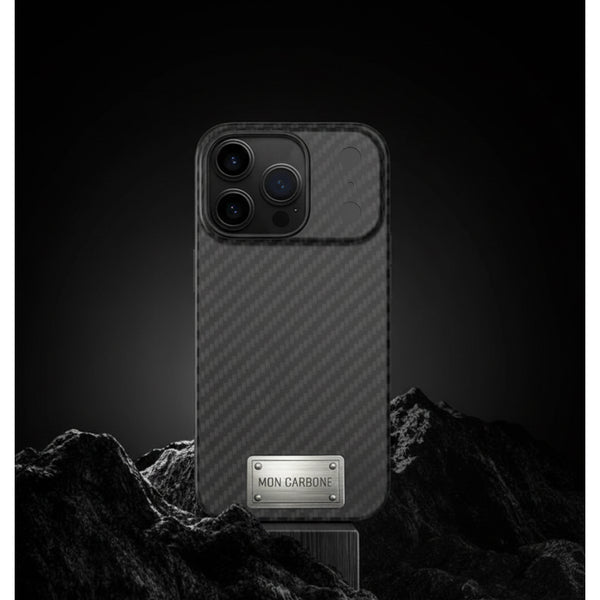Minimalist Ballistic Fiber Magnetic iPhone 17 Pro/ Pro Max Case  - Stealth Black