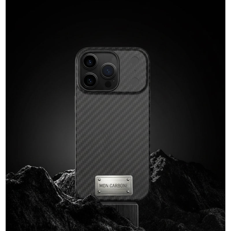 Minimalist Ballistic Fiber Magnetic iPhone 17 Pro/ Pro Max Case  - Stealth Black