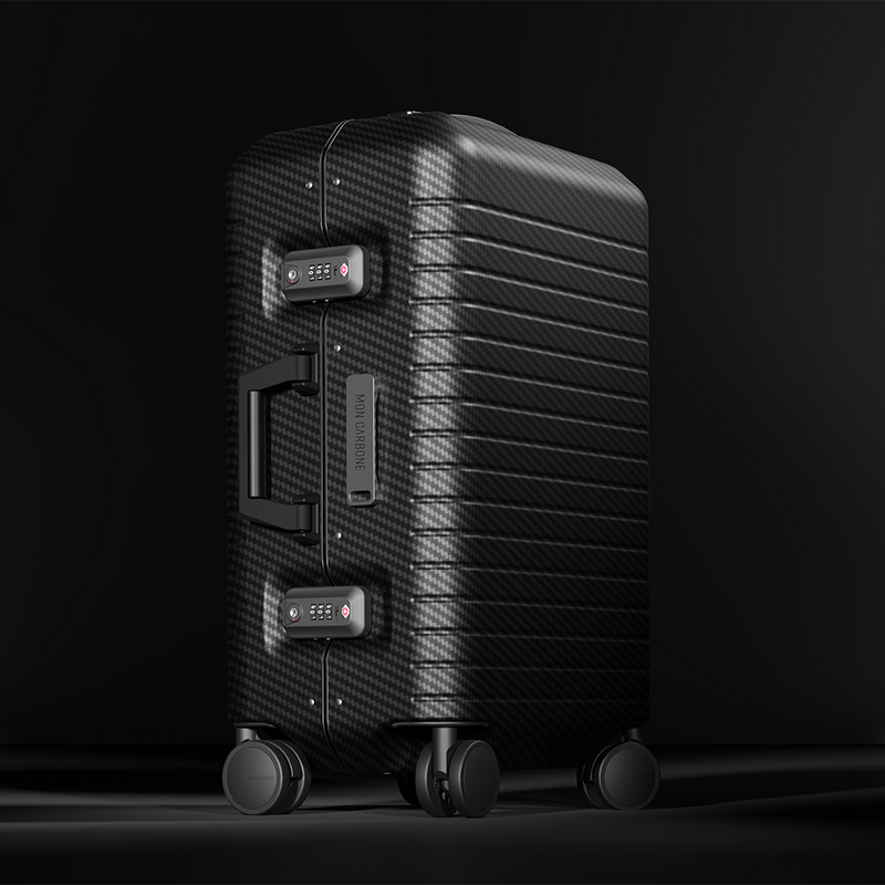 BLACKDIAMOND Carbon Fiber Luggage Aluminum Stealth Black