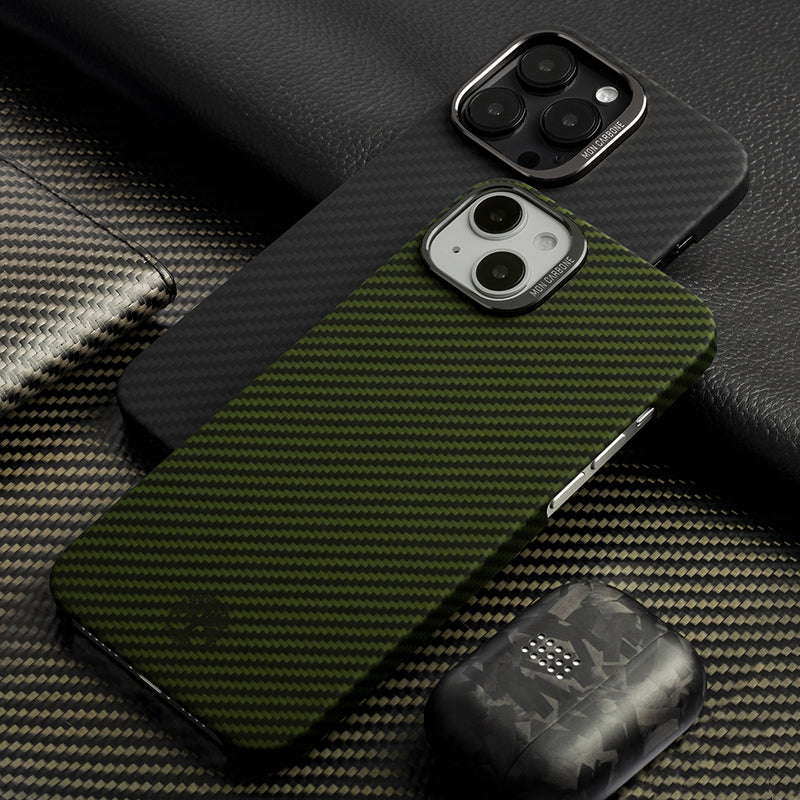 Matte Black Ballistic Fiber Case with Aluminum Lens Guard - For iPhone 14